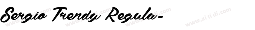 Sergio Trendy Regula字体转换